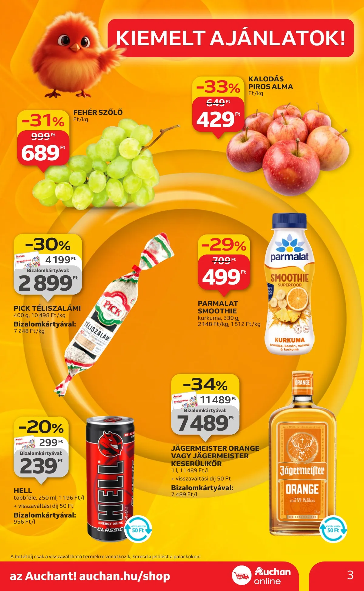 Auchan akciós újság Szupermarket 10.09–10.15 – 3. oldal