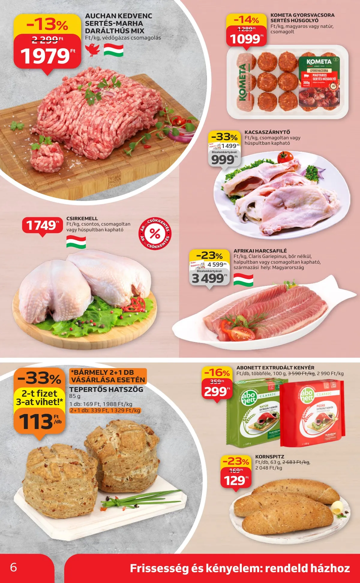 Auchan akciós újság Szupermarket 10.09–10.15 – 6. oldal