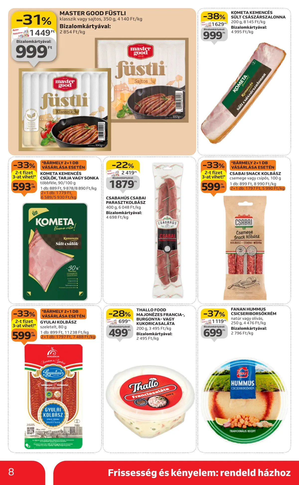 Auchan akciós újság Szupermarket 10.09–10.15 – 8. oldal