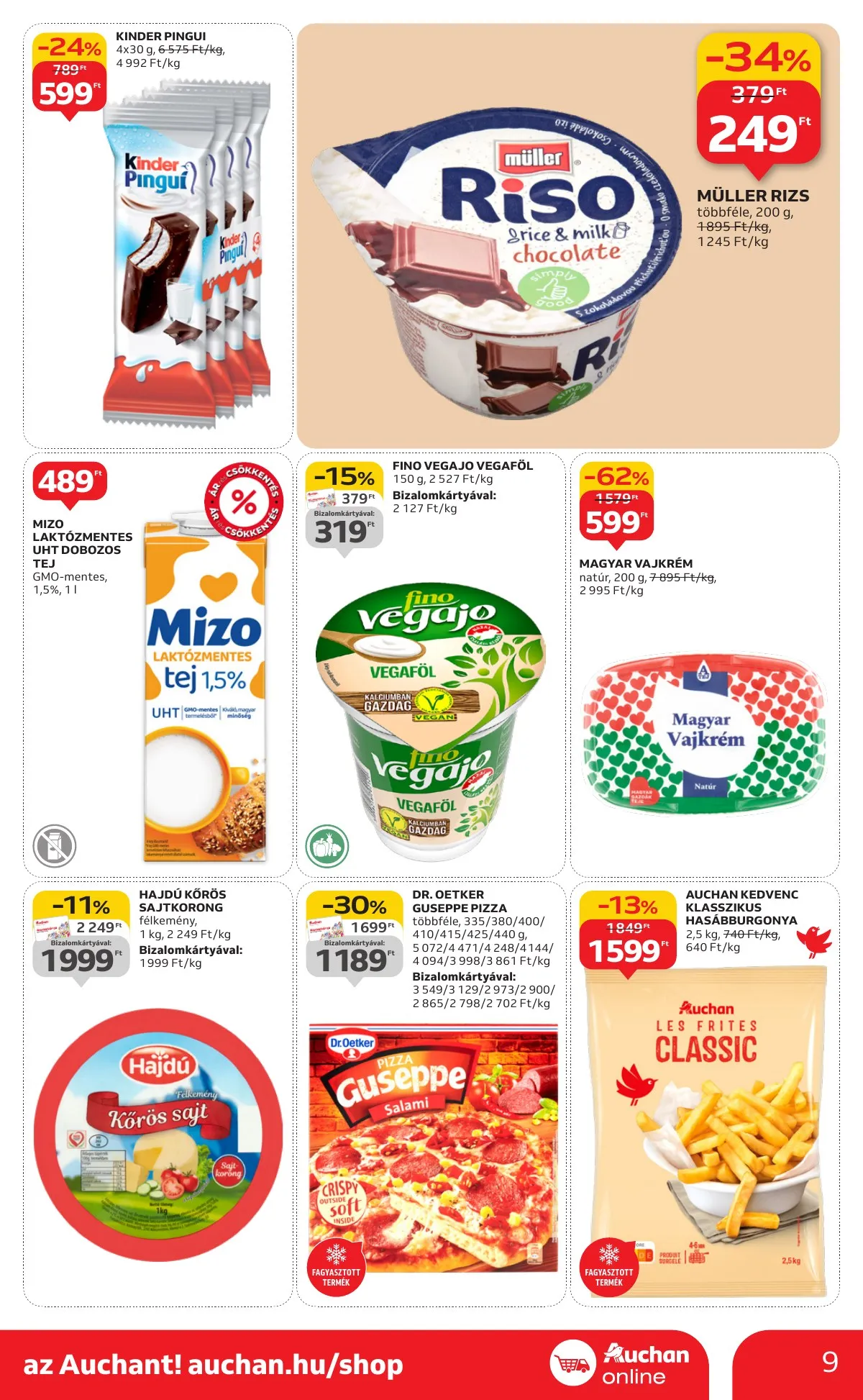 Auchan akciós újság Szupermarket 10.09–10.15 – 9. oldal
