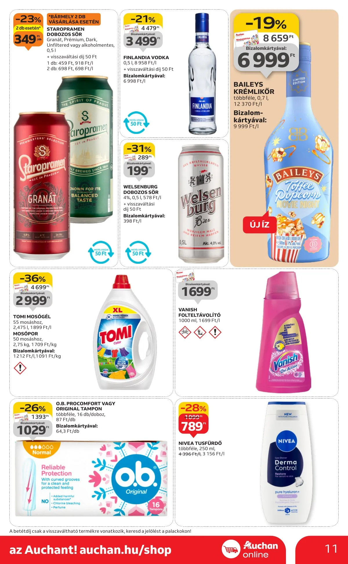 Auchan akciós újság Szupermarket 10.16–10.22 – 11. oldal