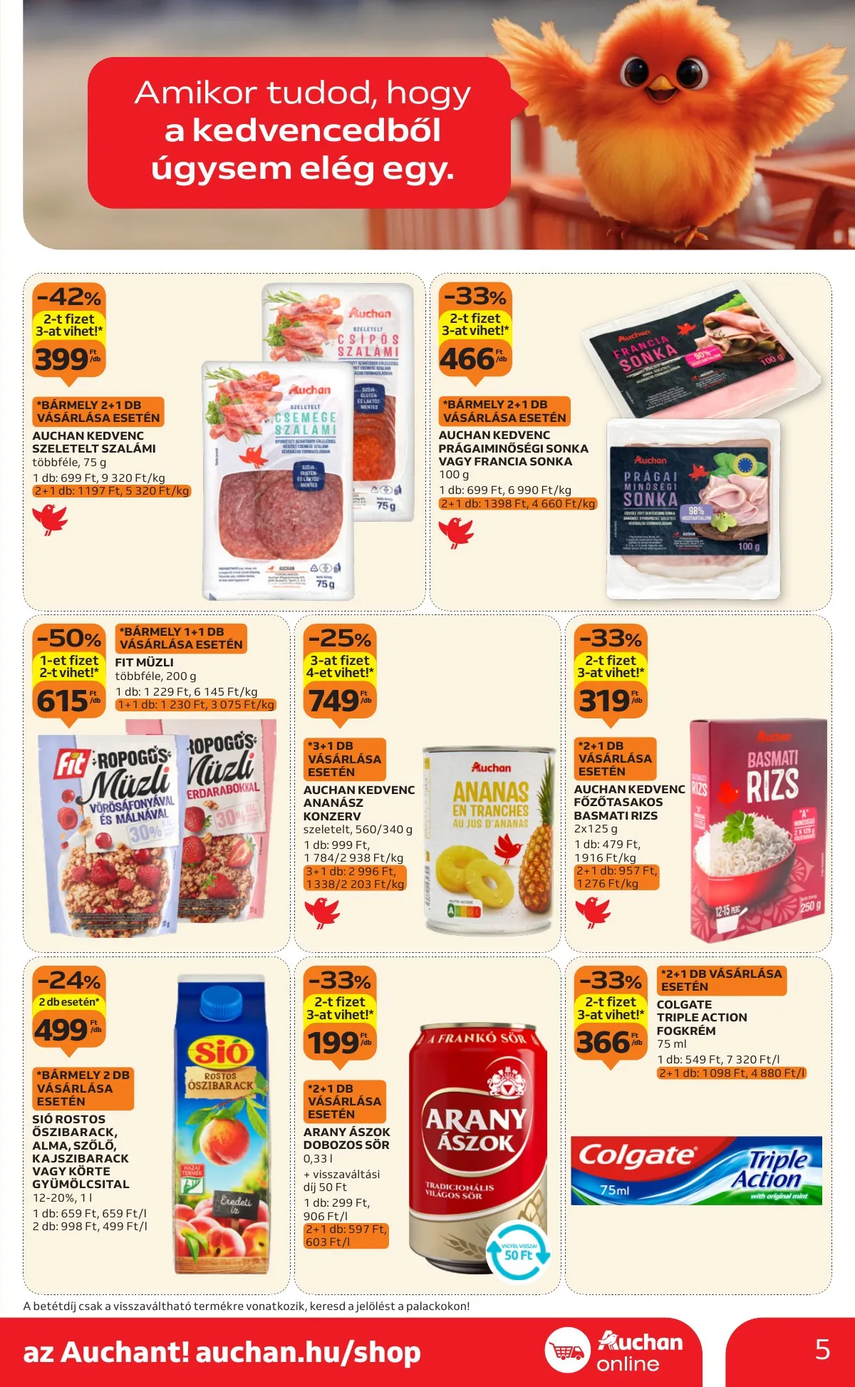 Auchan akciós újság Szupermarket 10.16–10.22 – 5. oldal
