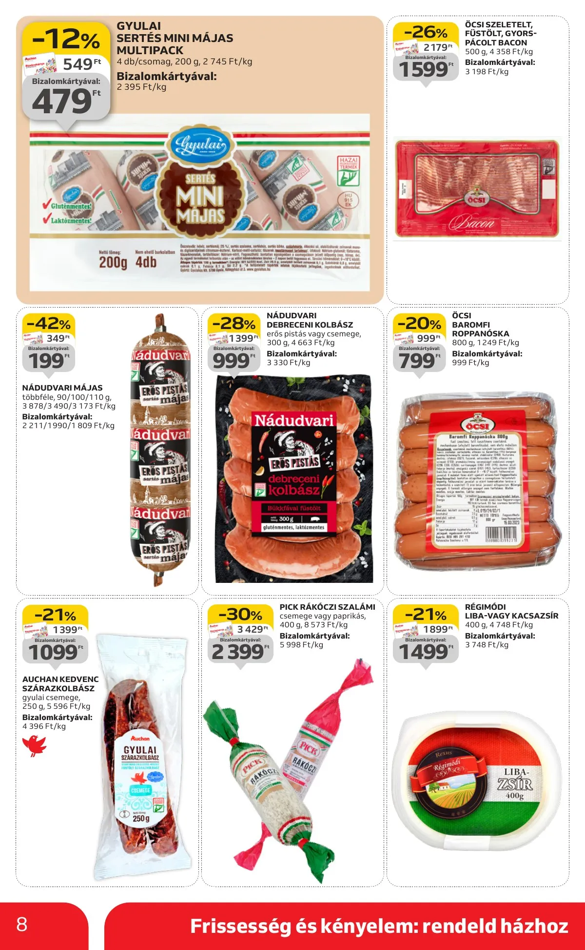 Auchan akciós újság Szupermarket 10.16–10.22 – 8. oldal