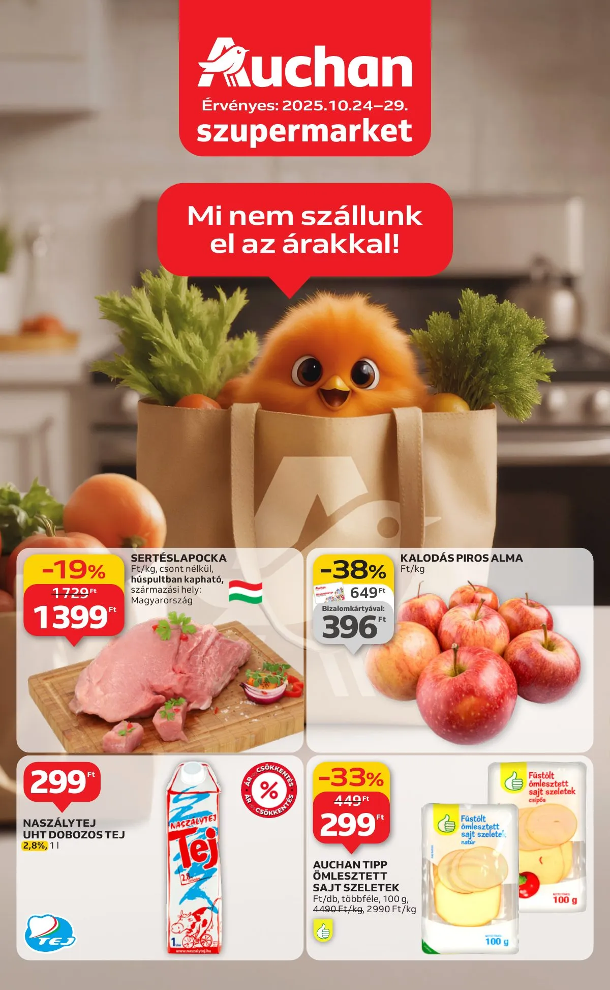 Auchan akciós újság Szupermarket 10.23–10.29