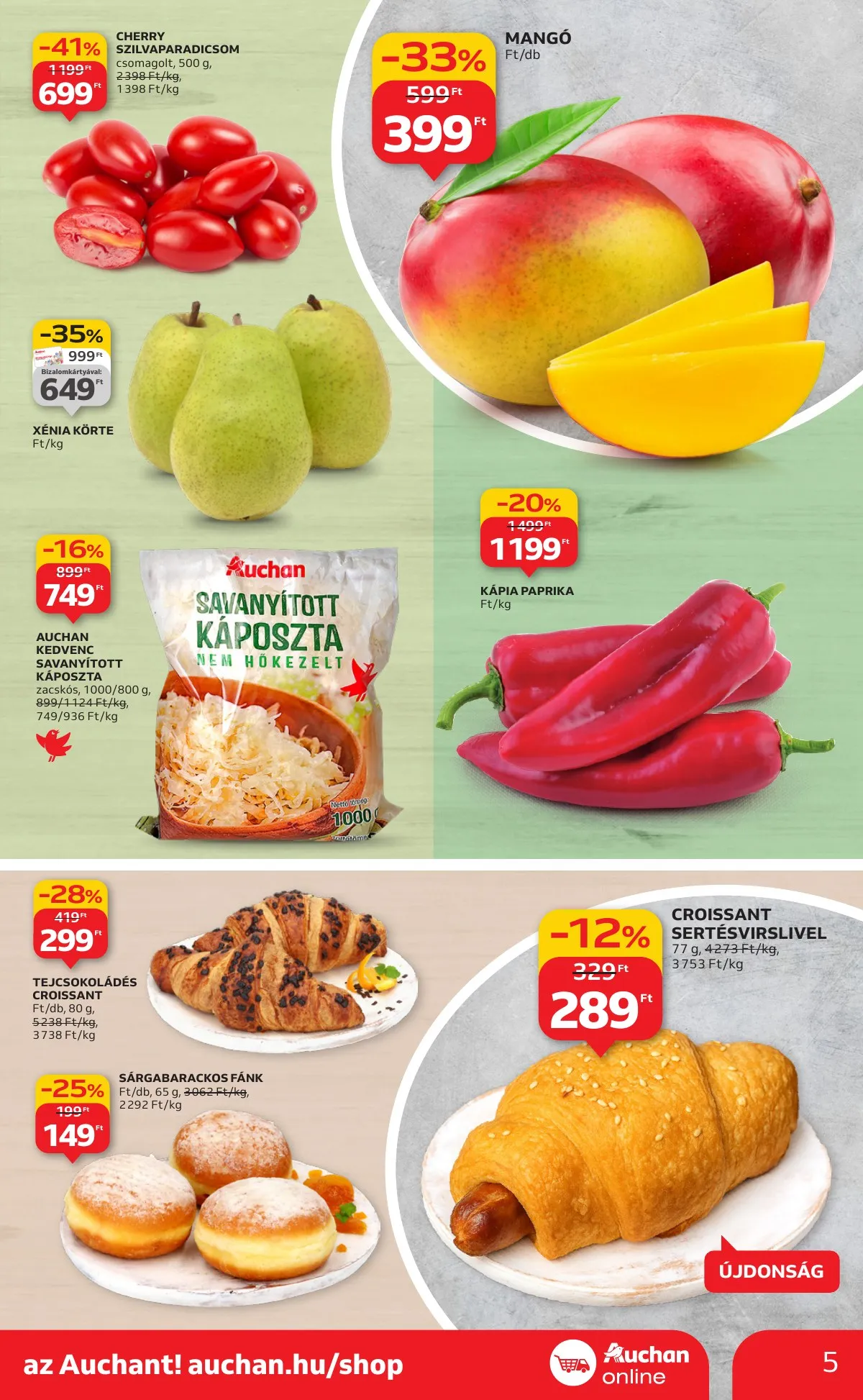 Auchan akciós újság Szupermarket 10.23–10.29 – 5. oldal