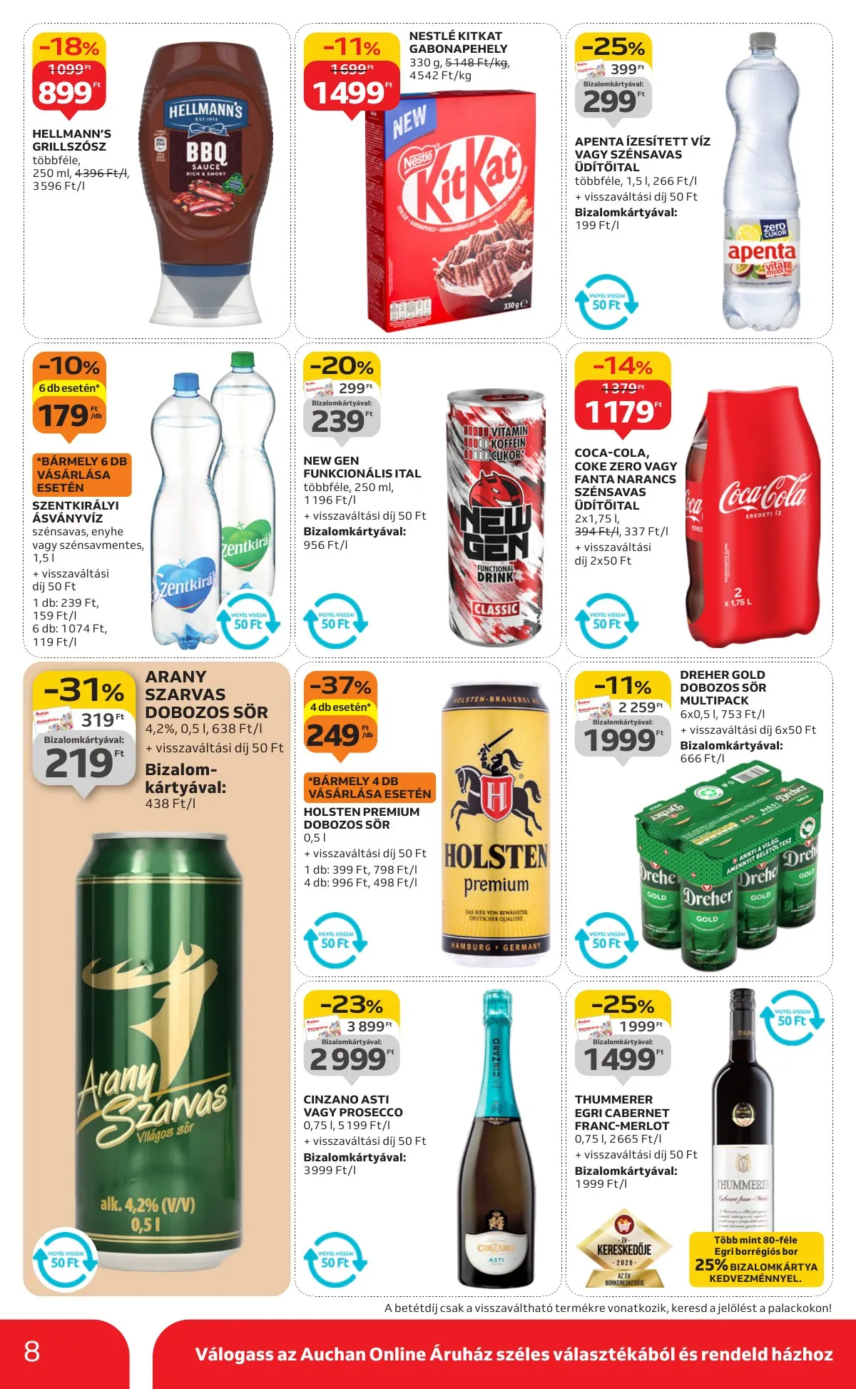 Auchan akciós újság Szupermarket 10.23–10.29 – 8. oldal