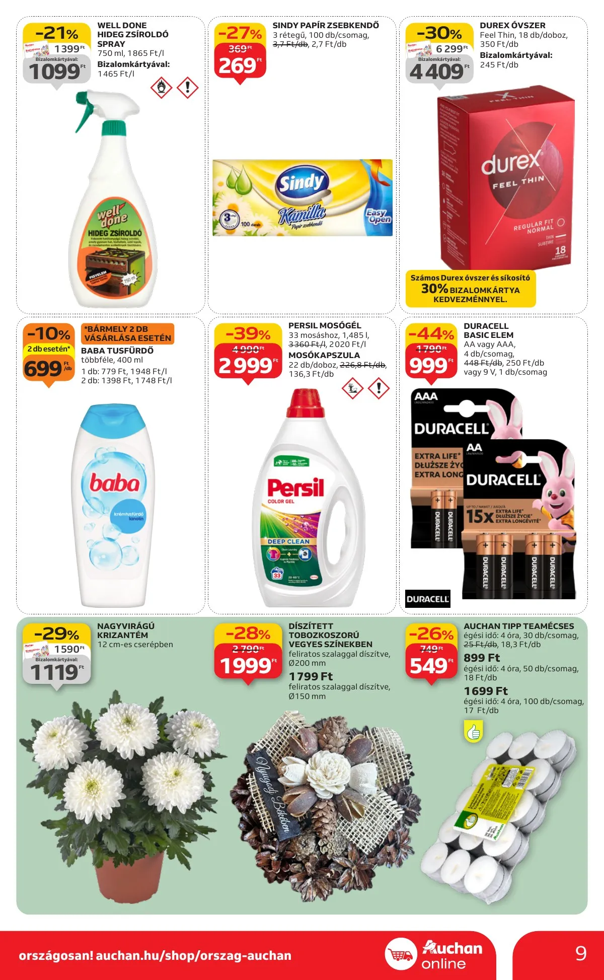 Auchan akciós újság Szupermarket 10.23–10.29 – 9. oldal