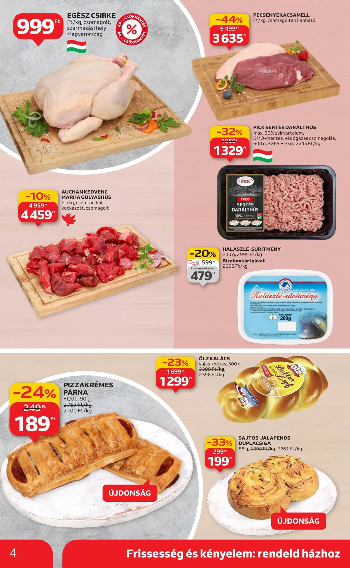 Auchan akciós újság Szupermarket 10.30–11.05 – 4. oldal