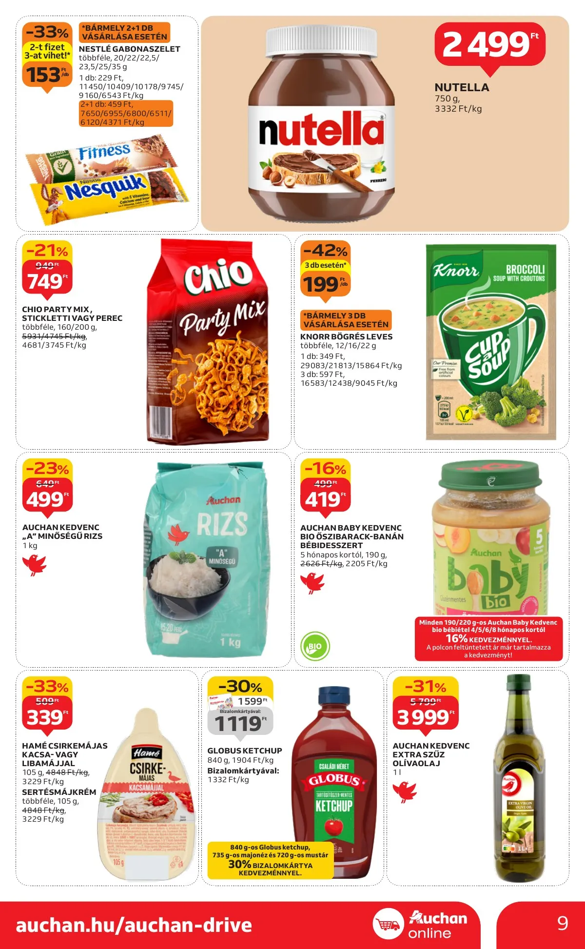 Auchan akciós újság Szupermarket 10.30–11.05 – 9. oldal