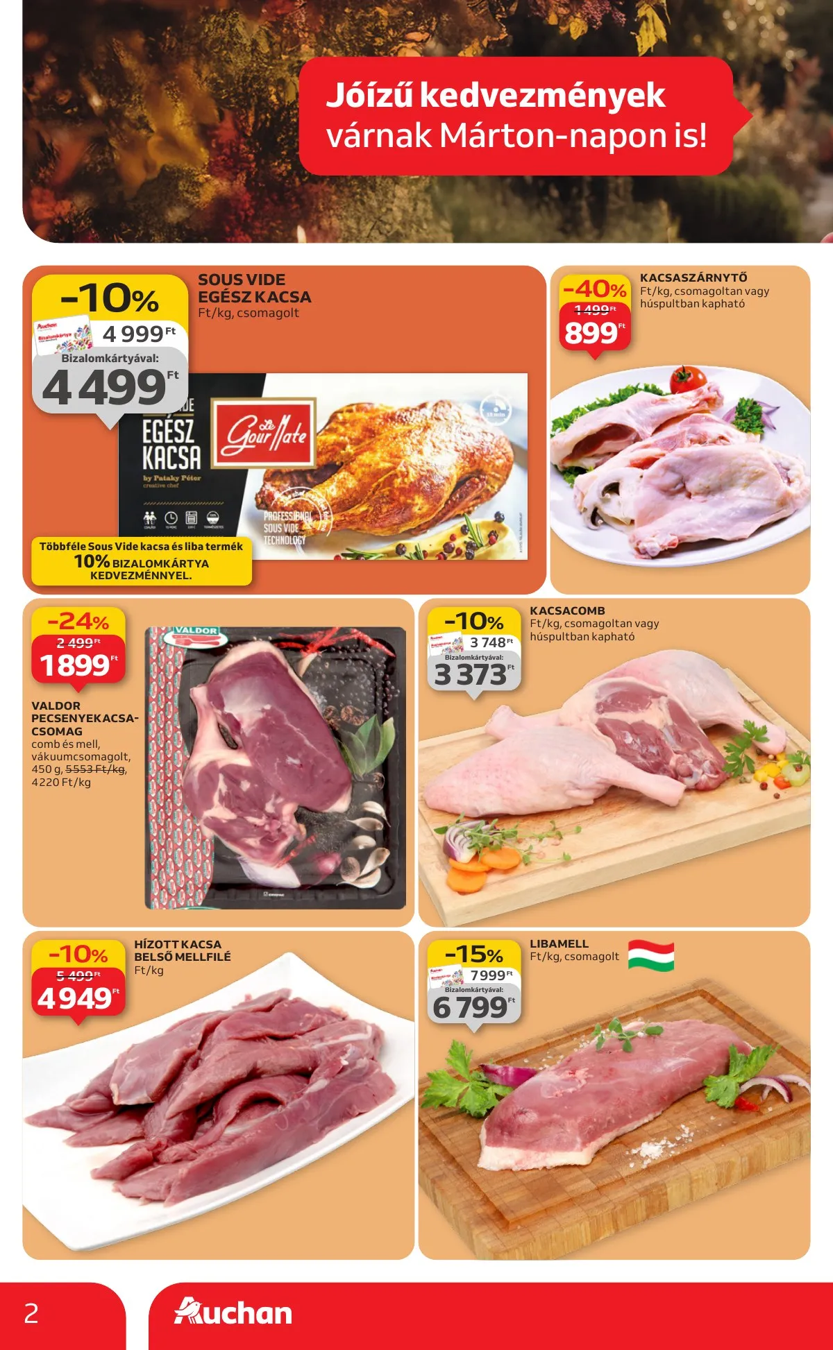 Auchan akciós újság Szupermarket 11.06–11.12 – 2. oldal