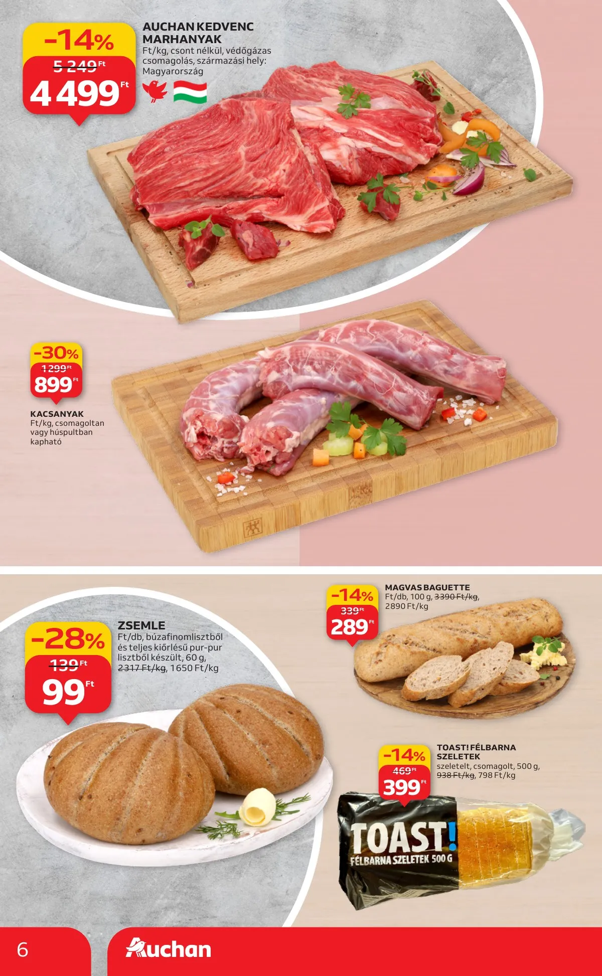 Auchan akciós újság Szupermarket 11.06–11.12 – 6. oldal