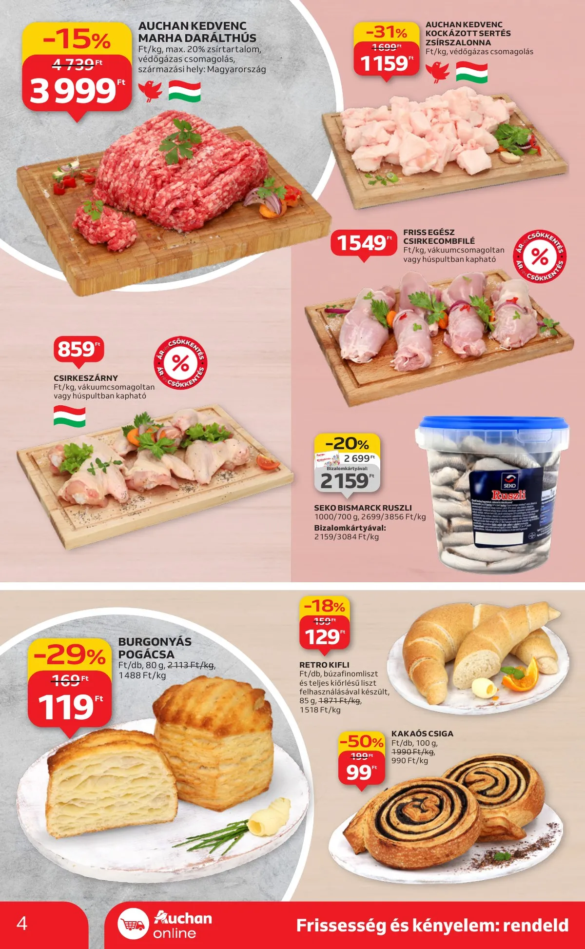 Auchan akciós újság Szupermarket 11.20–11.26 – 4. oldal