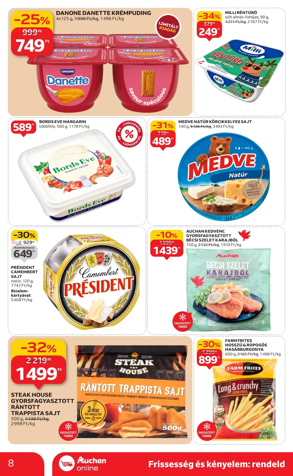 Auchan akciós újság Szupermarket 11.20–11.26 – 8. oldal