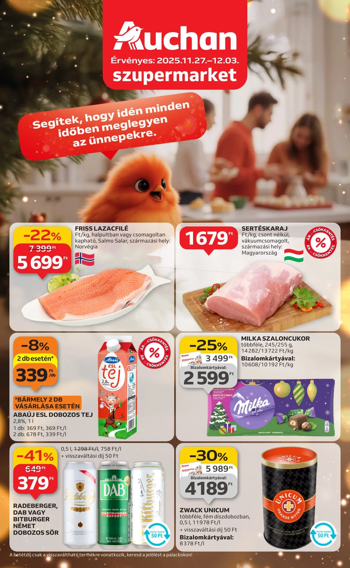 Auchan akciós újság Szupermarket 11.27–12.03