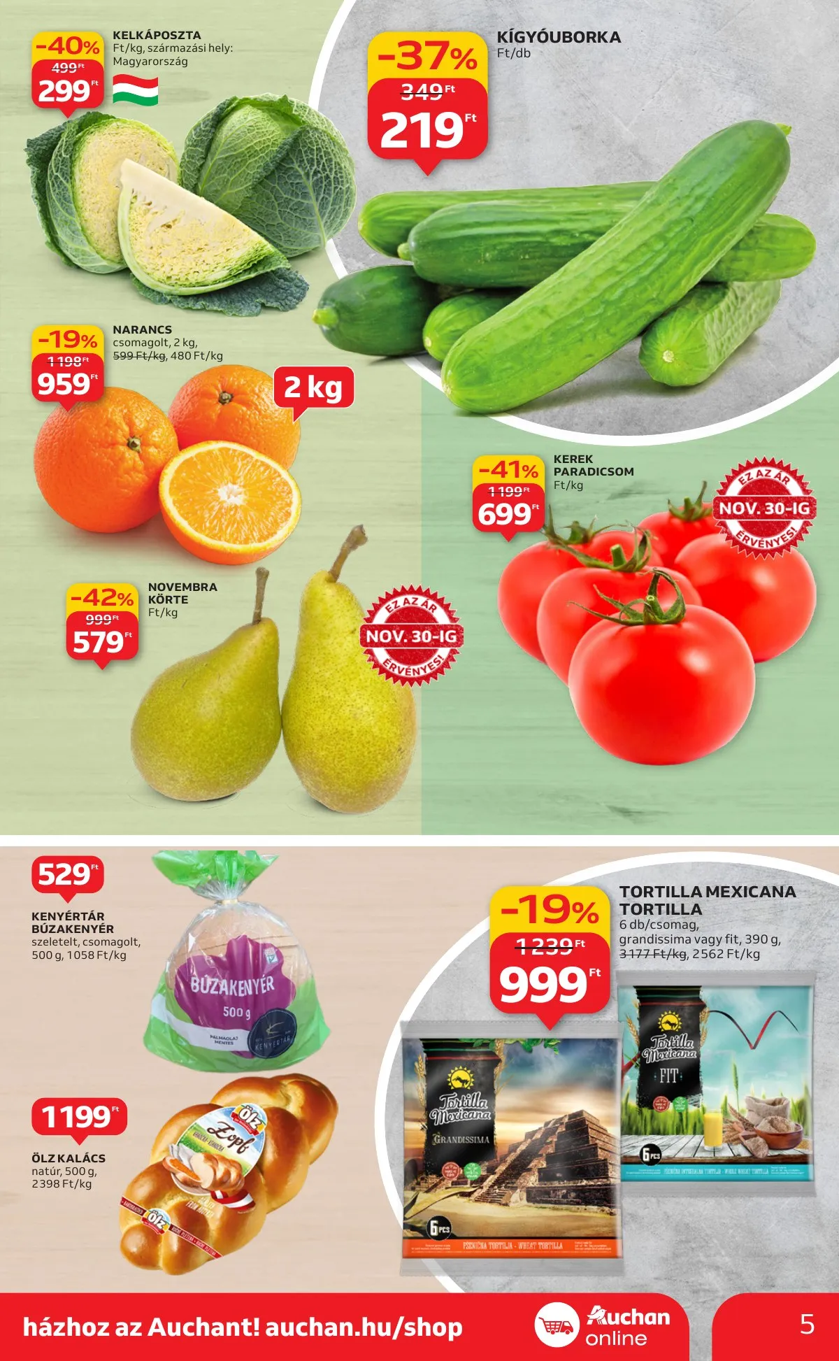 Auchan akciós újság Szupermarket 11.27–12.03 – 5. oldal