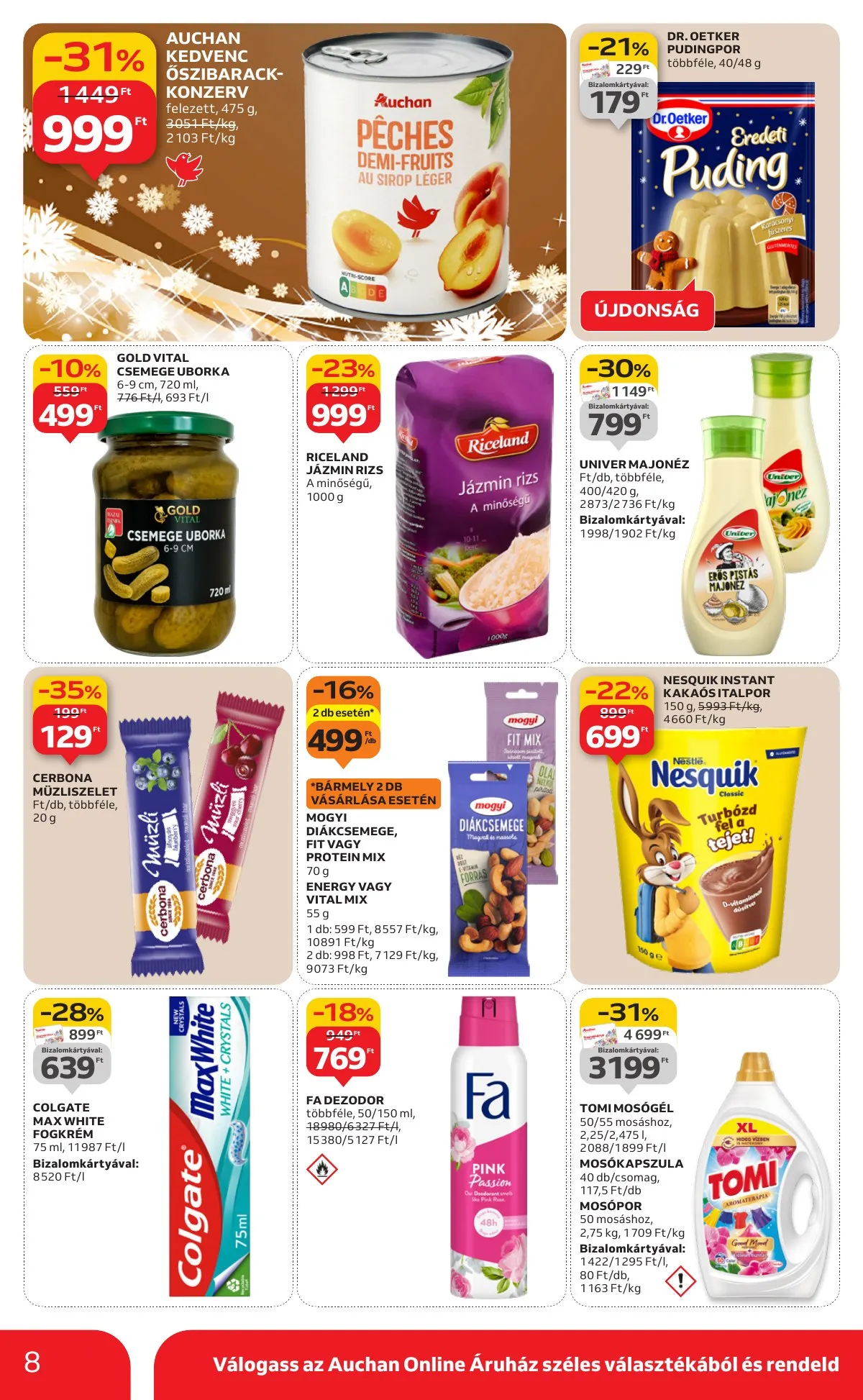 Auchan akciós újság Szupermarket 11.27–12.03 – 8. oldal