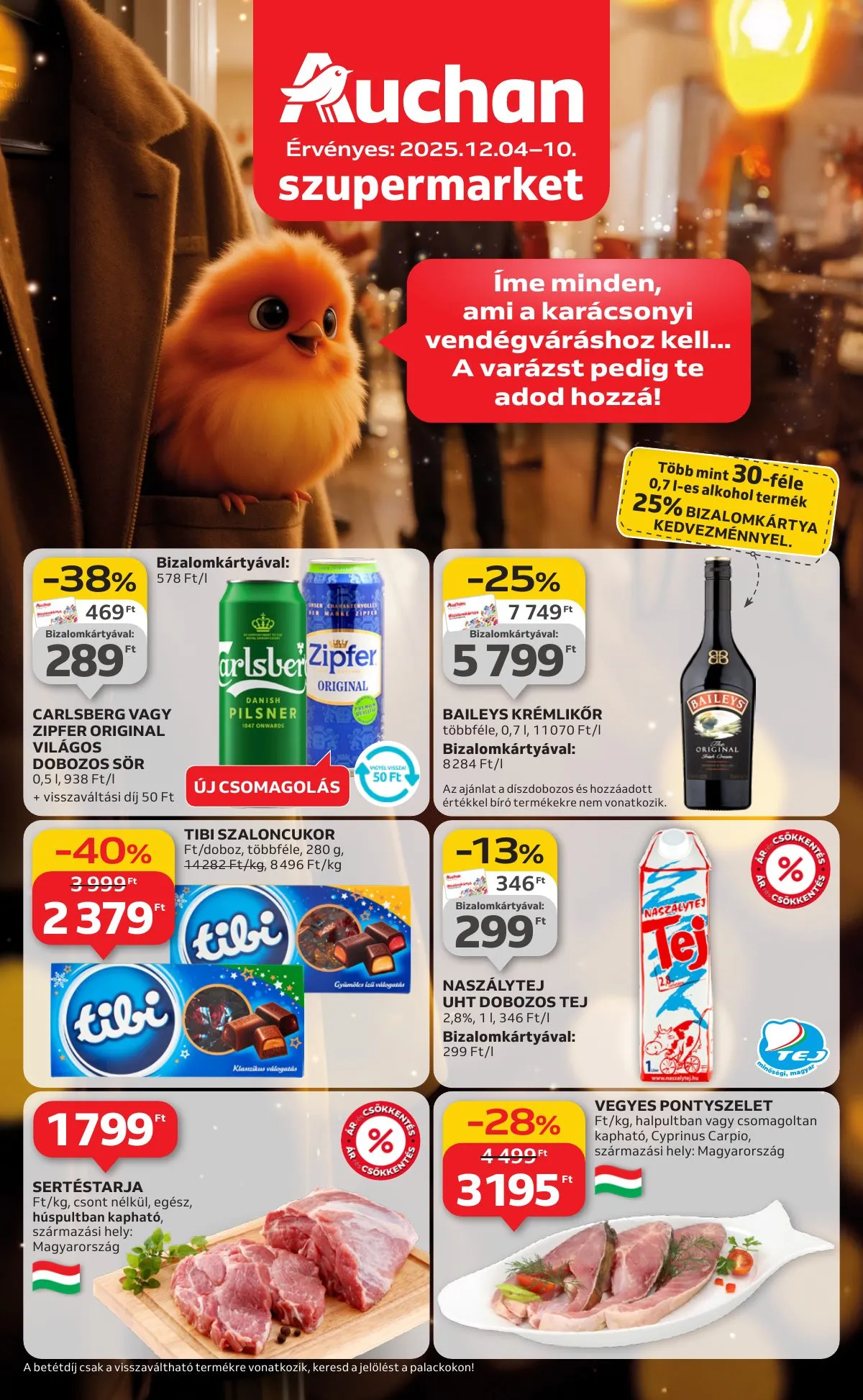 Auchan akciós újság Szupermarket 12.04–12.10