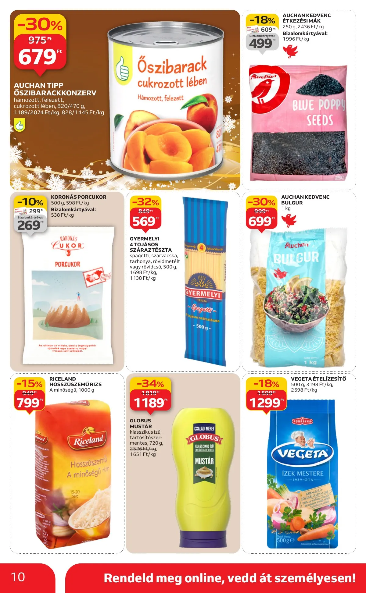 Auchan akciós újság Szupermarket 12.04–12.10 – 10. oldal