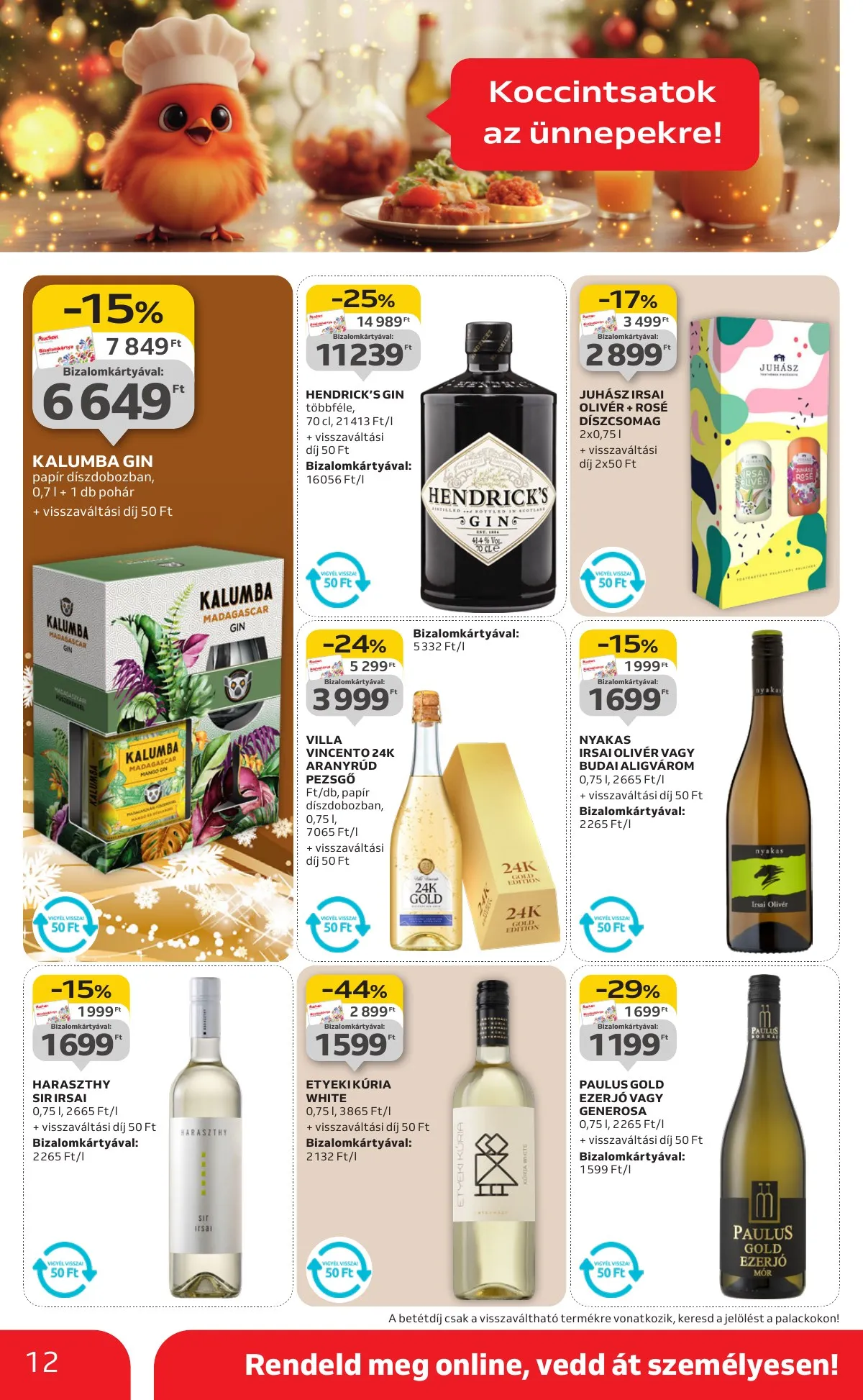 Auchan akciós újság Szupermarket 12.04–12.10 – 12. oldal