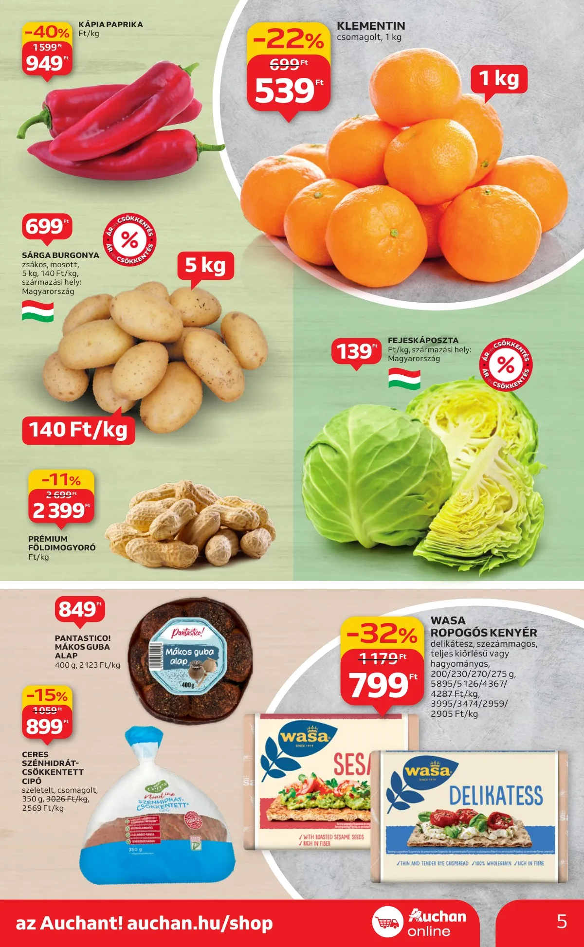 Auchan akciós újság Szupermarket 12.04–12.10 – 5. oldal
