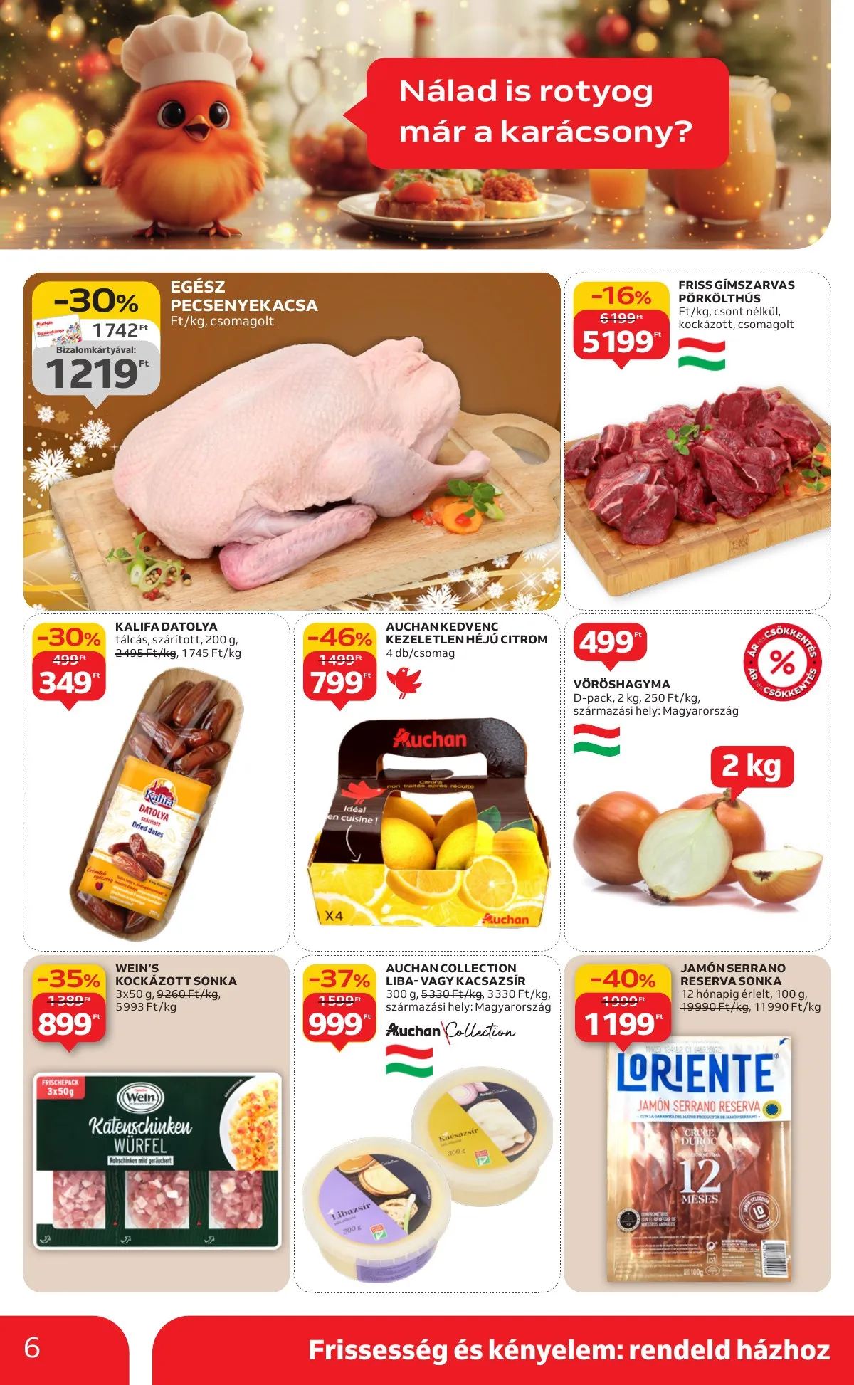 Auchan akciós újság Szupermarket 12.04–12.10 – 6. oldal