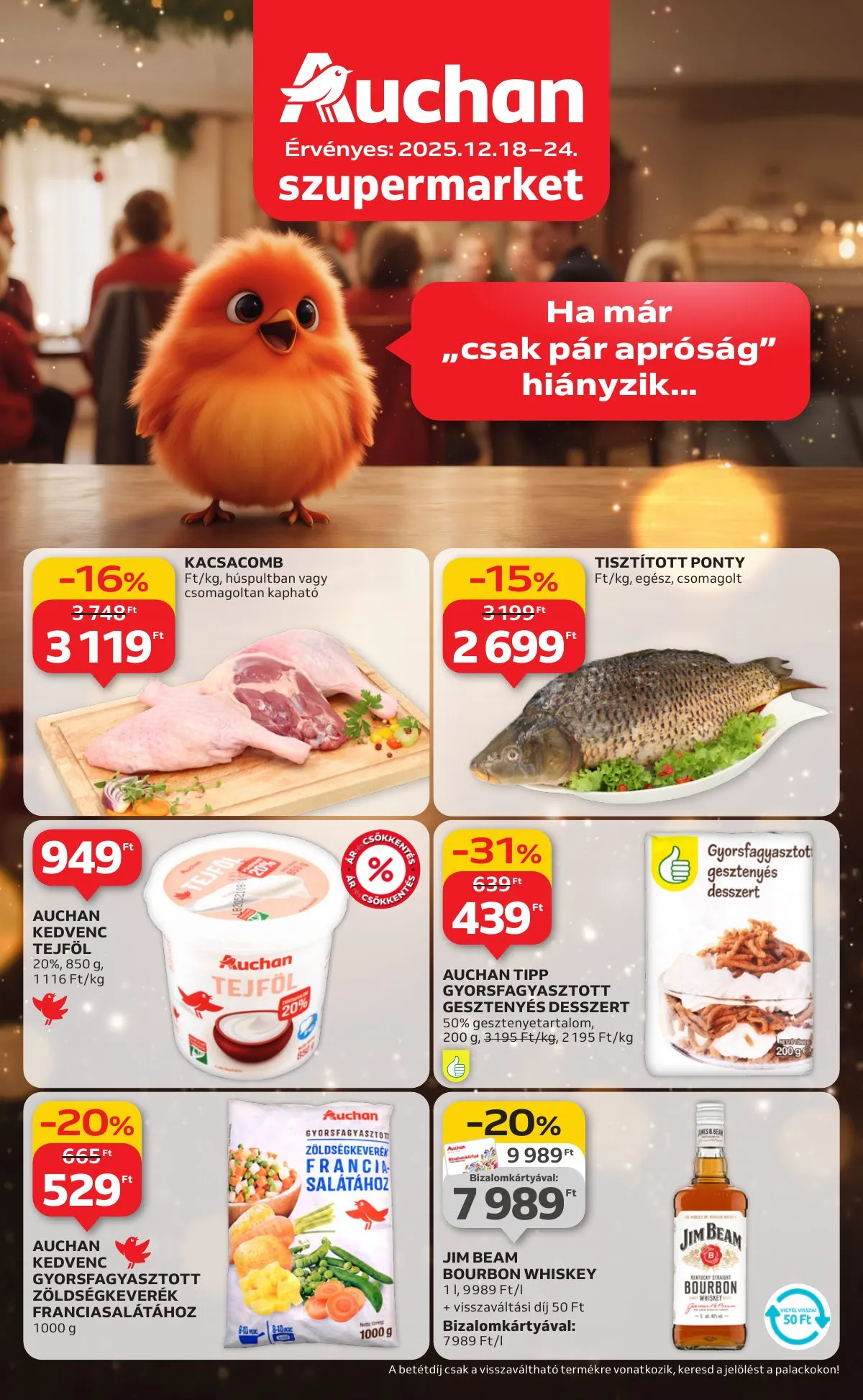 Auchan akciós újság Szupermarket 12.18–12.24