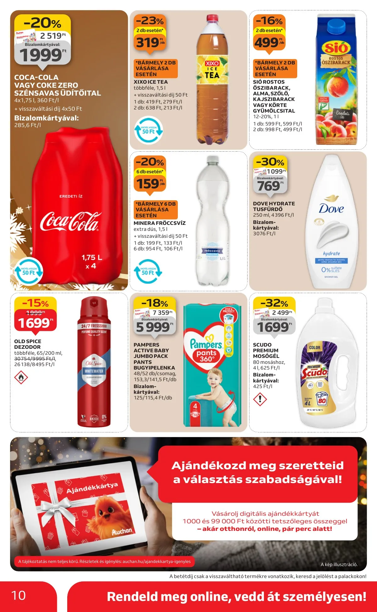 Auchan akciós újság Szupermarket 12.18–12.24 – 10. oldal