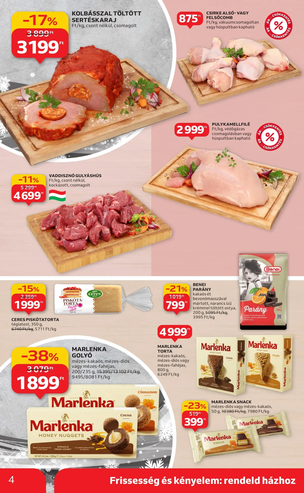 Auchan akciós újság Szupermarket 12.18–12.24 – 4. oldal