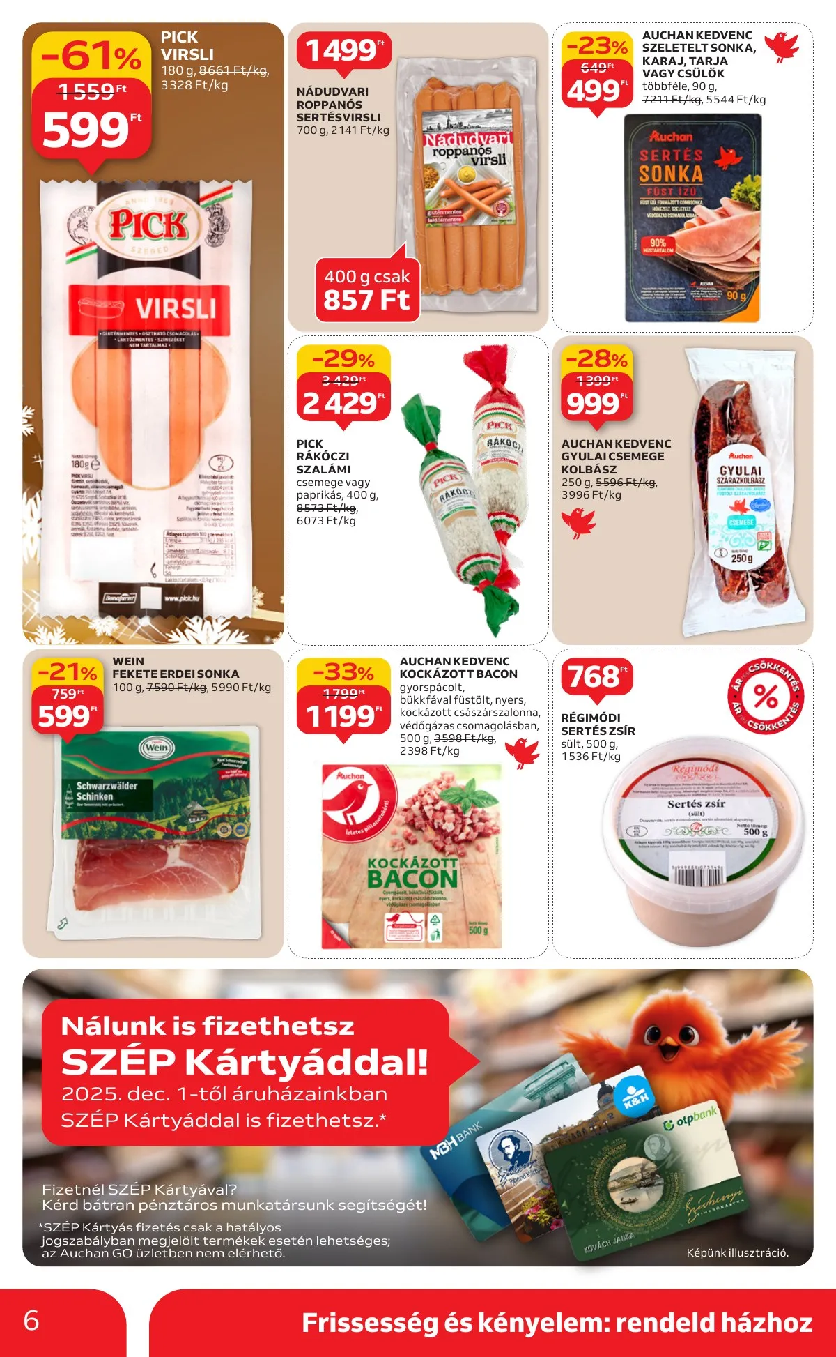 Auchan akciós újság Szupermarket 12.18–12.24 – 6. oldal