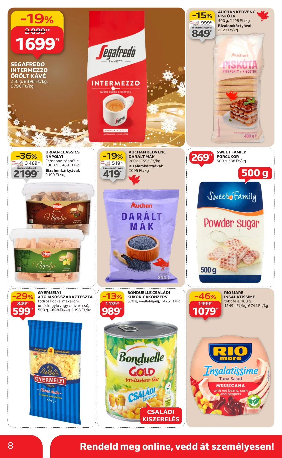 Auchan akciós újság Szupermarket 12.18–12.24 – 8. oldal