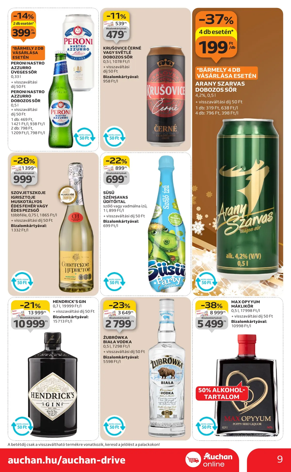 Auchan akciós újság Szupermarket 12.18–12.24 – 9. oldal