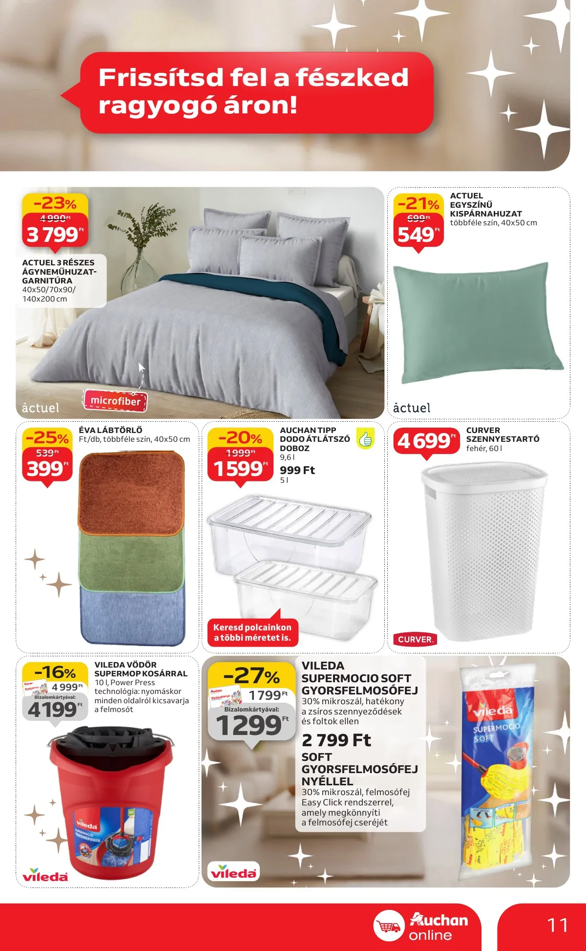 Auchan akciós újság Szupermarket 12.27–12.31 – 11. oldal
