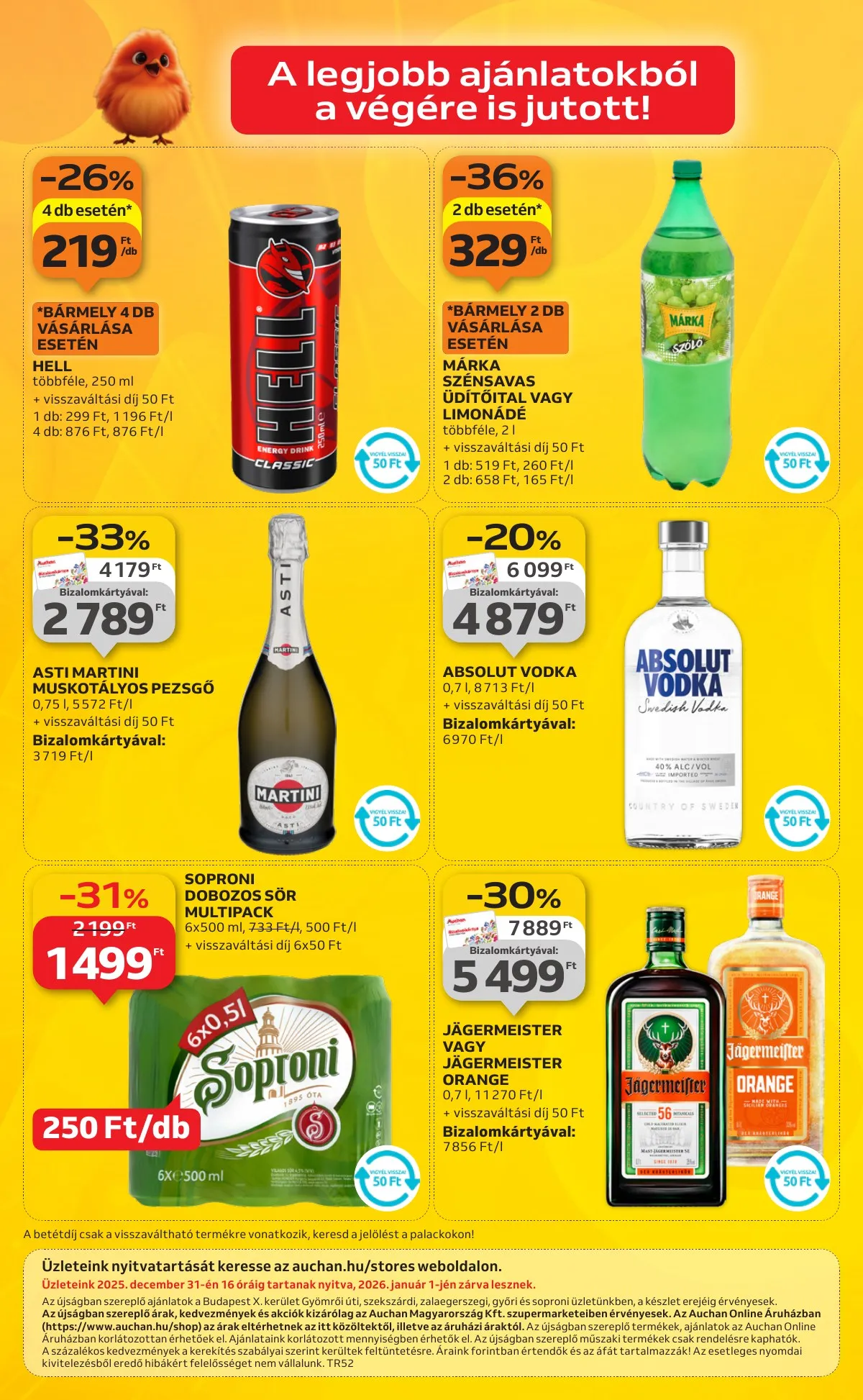 Auchan akciós újság Szupermarket 12.27–12.31 – 12. oldal