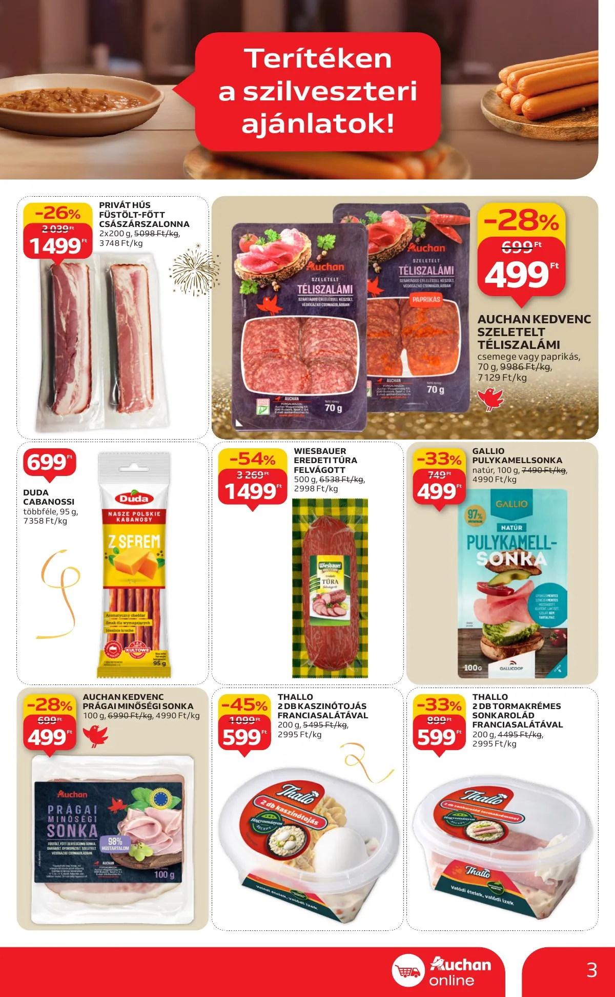 Auchan akciós újság Szupermarket 12.27–12.31 – 3. oldal