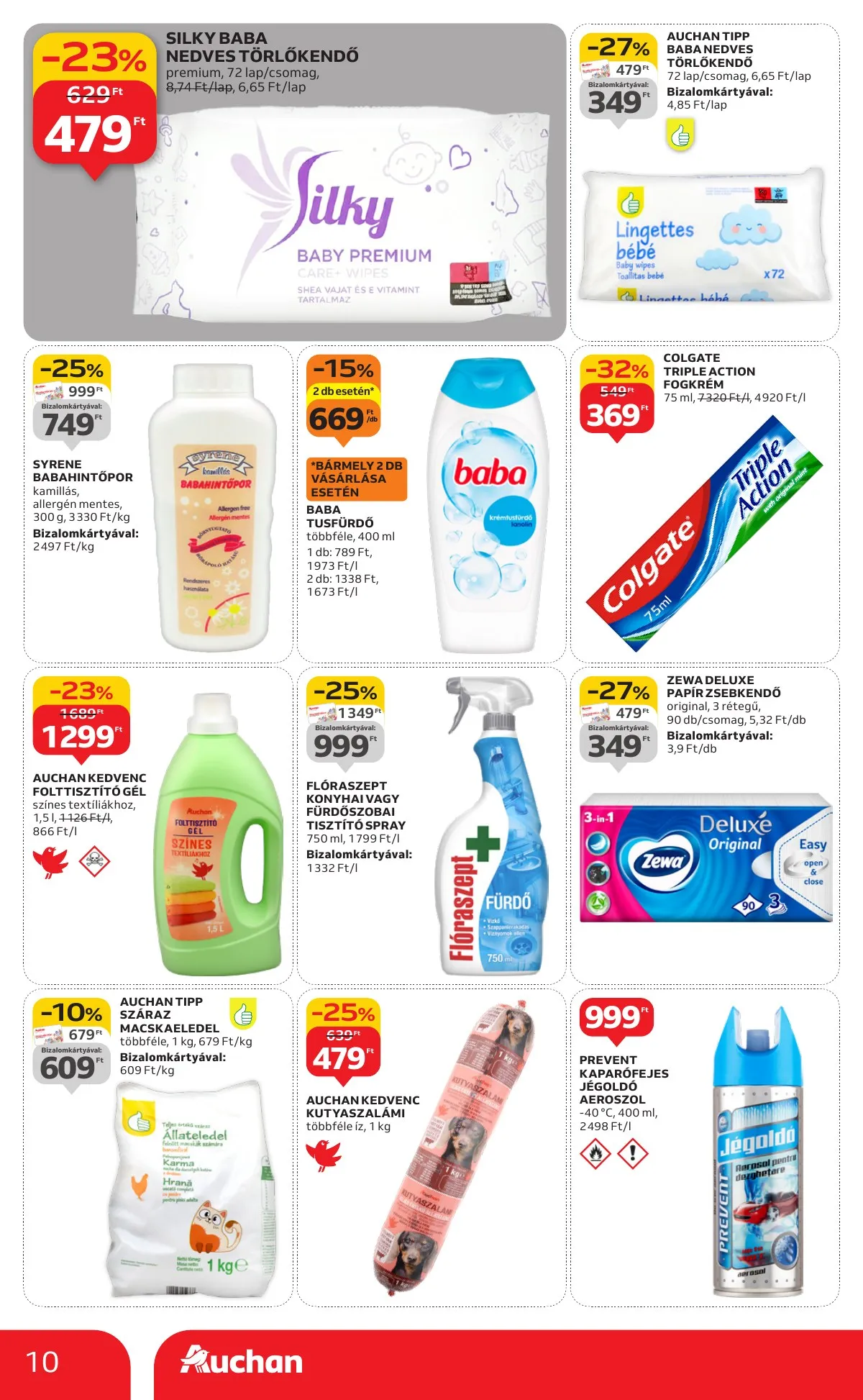 Auchan akciós újság Szupermarket 01.02–01.07 – 10. oldal