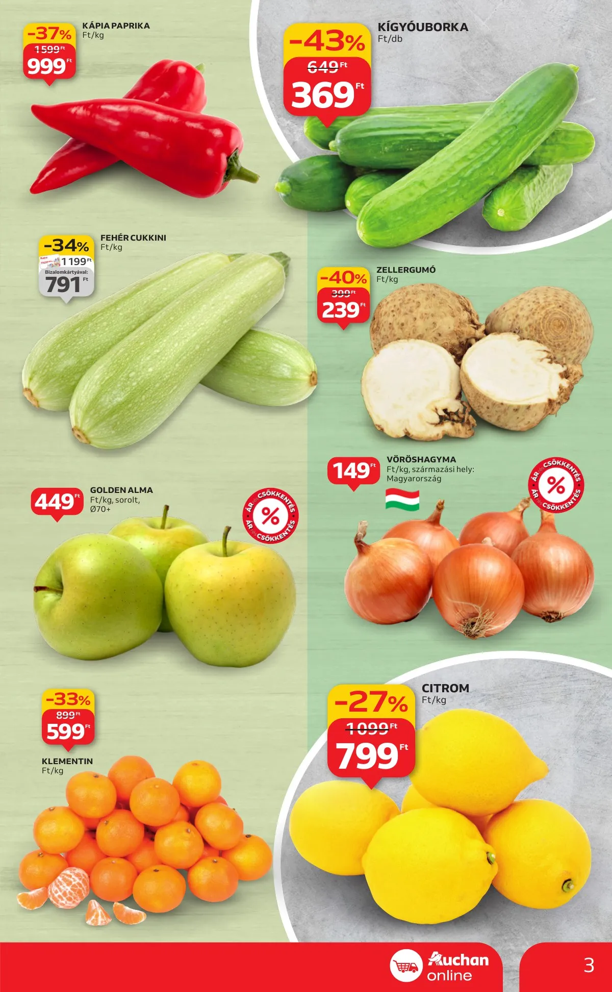 Auchan akciós újság Szupermarket 01.02–01.07 – 3. oldal