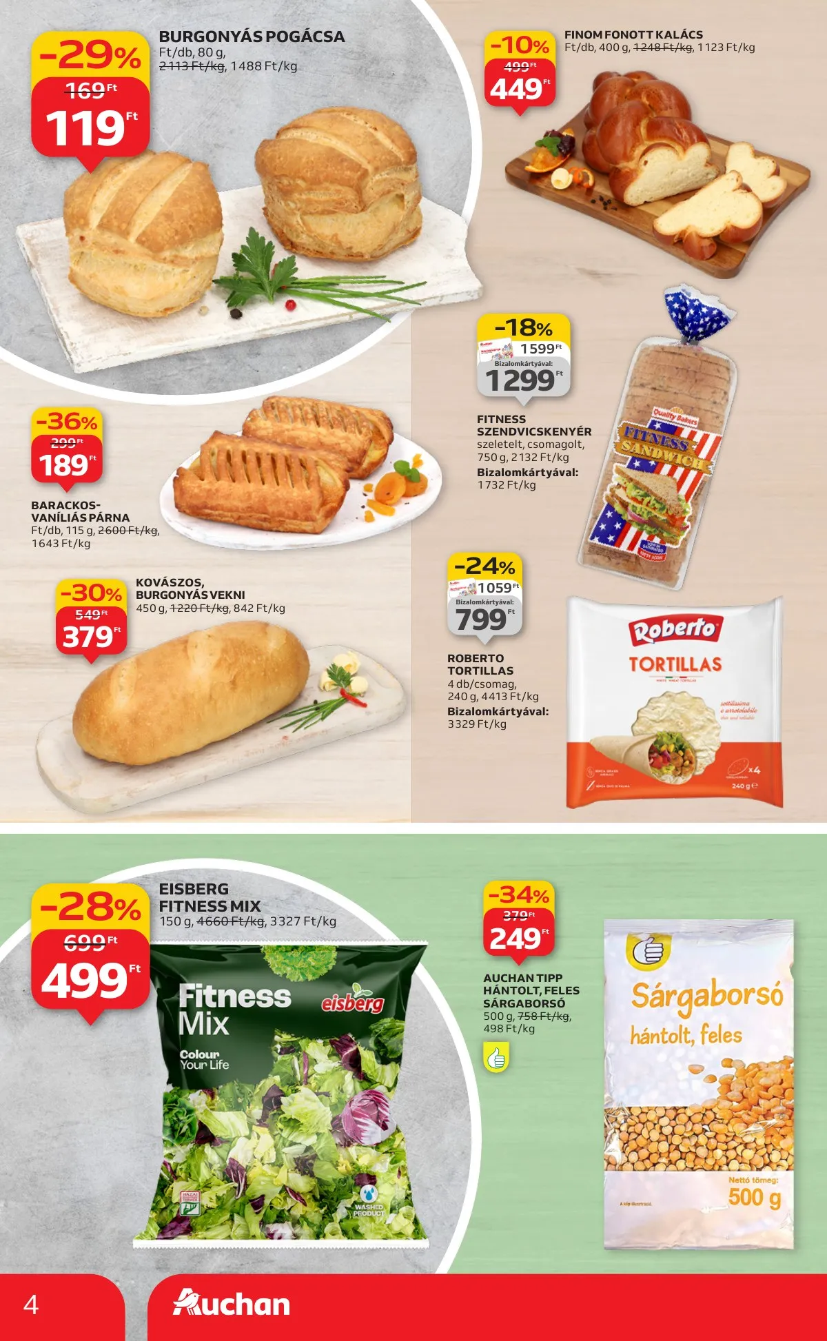 Auchan akciós újság Szupermarket 01.02–01.07 – 4. oldal