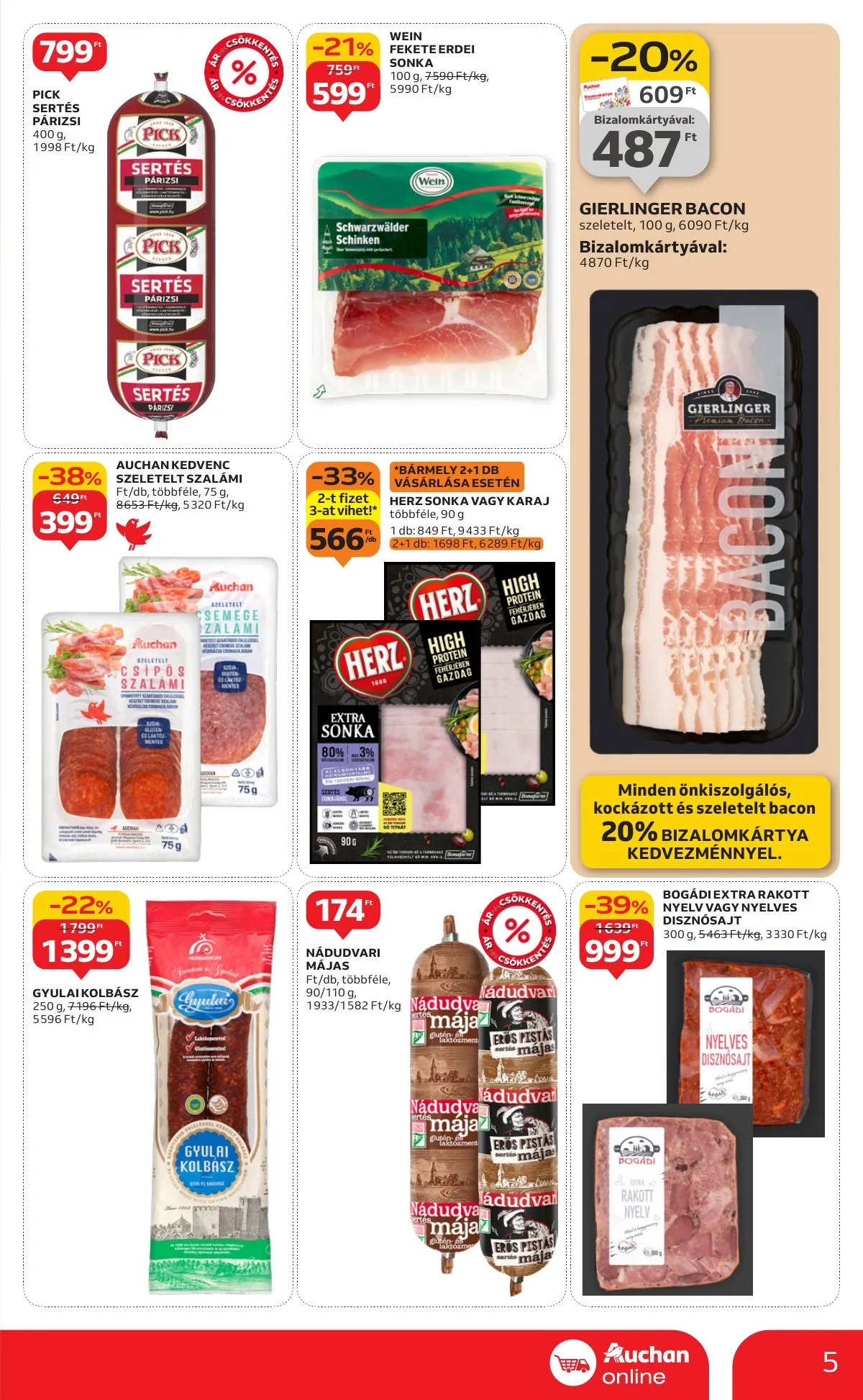 Auchan akciós újság Szupermarket 01.02–01.07 – 5. oldal