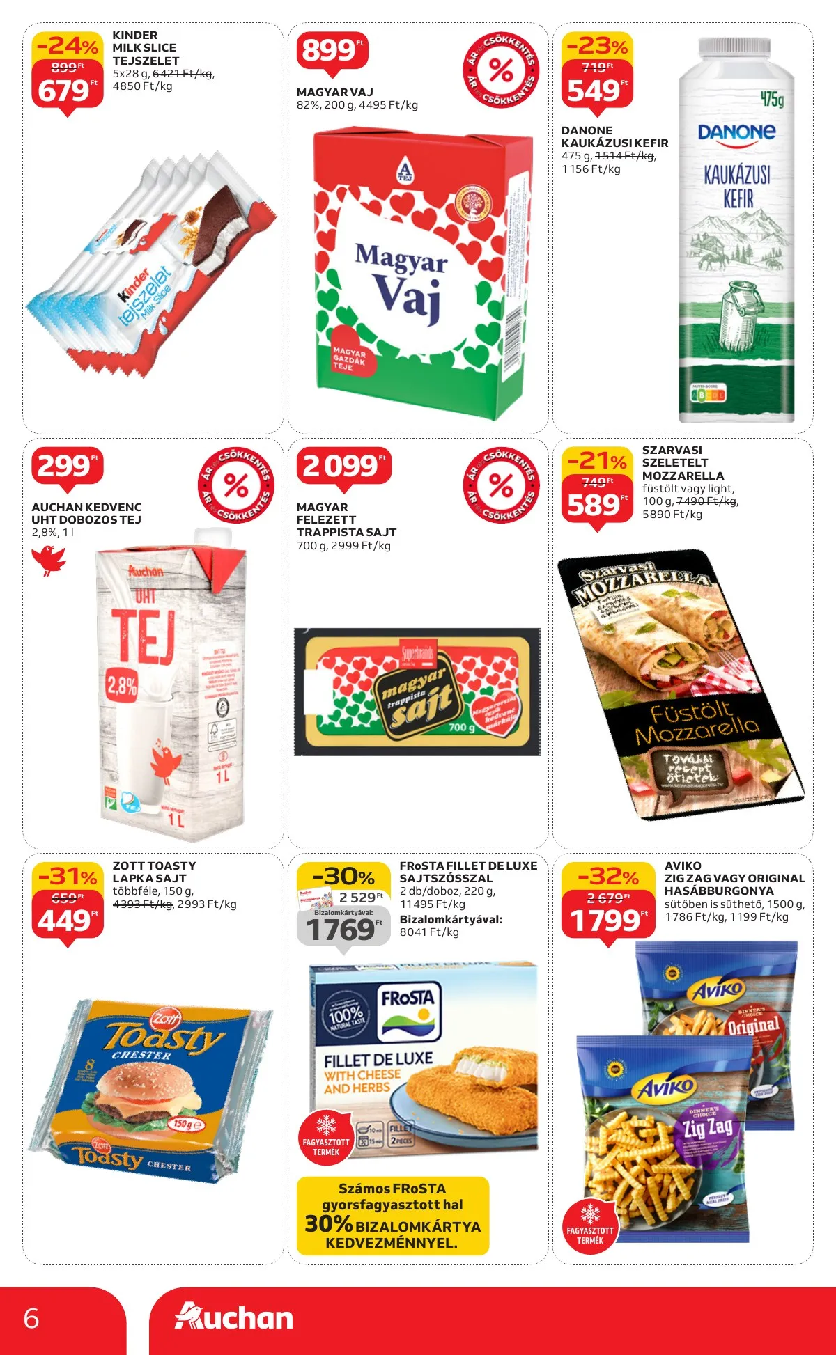 Auchan akciós újság Szupermarket 01.02–01.07 – 6. oldal