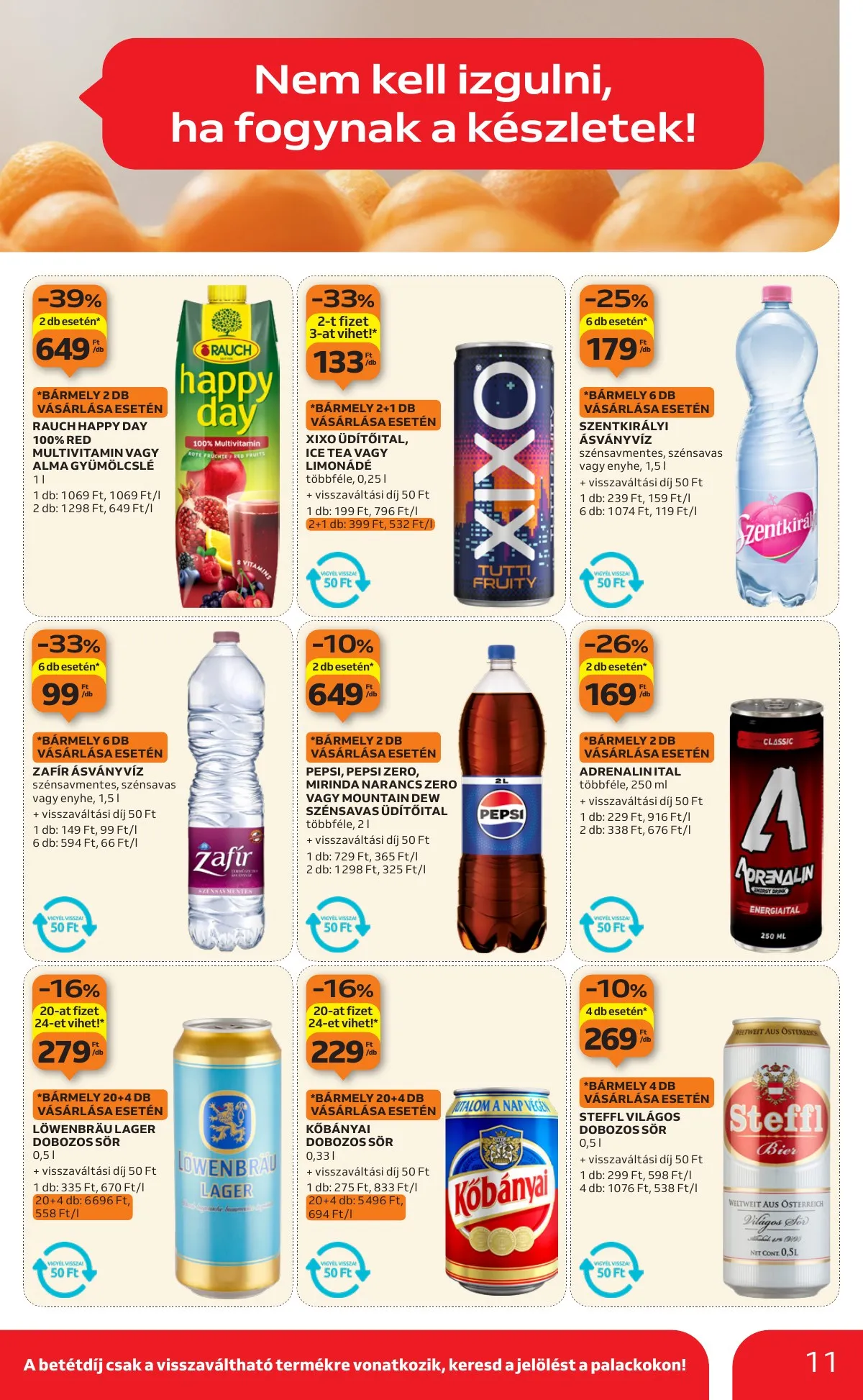 Auchan akciós újság Szupermarket 01.08–01.14 – 11. oldal