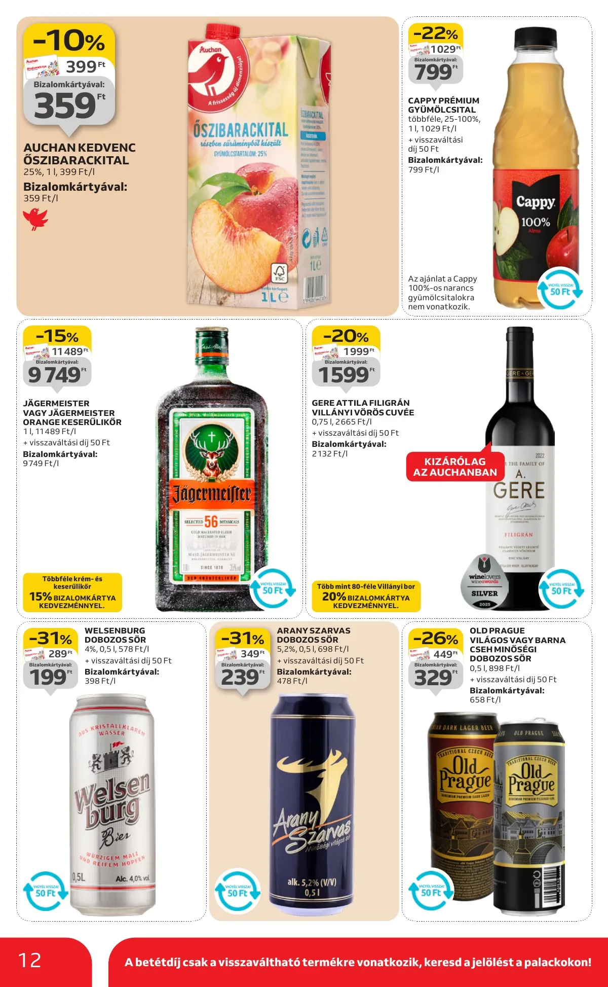 Auchan akciós újság Szupermarket 01.08–01.14 – 12. oldal