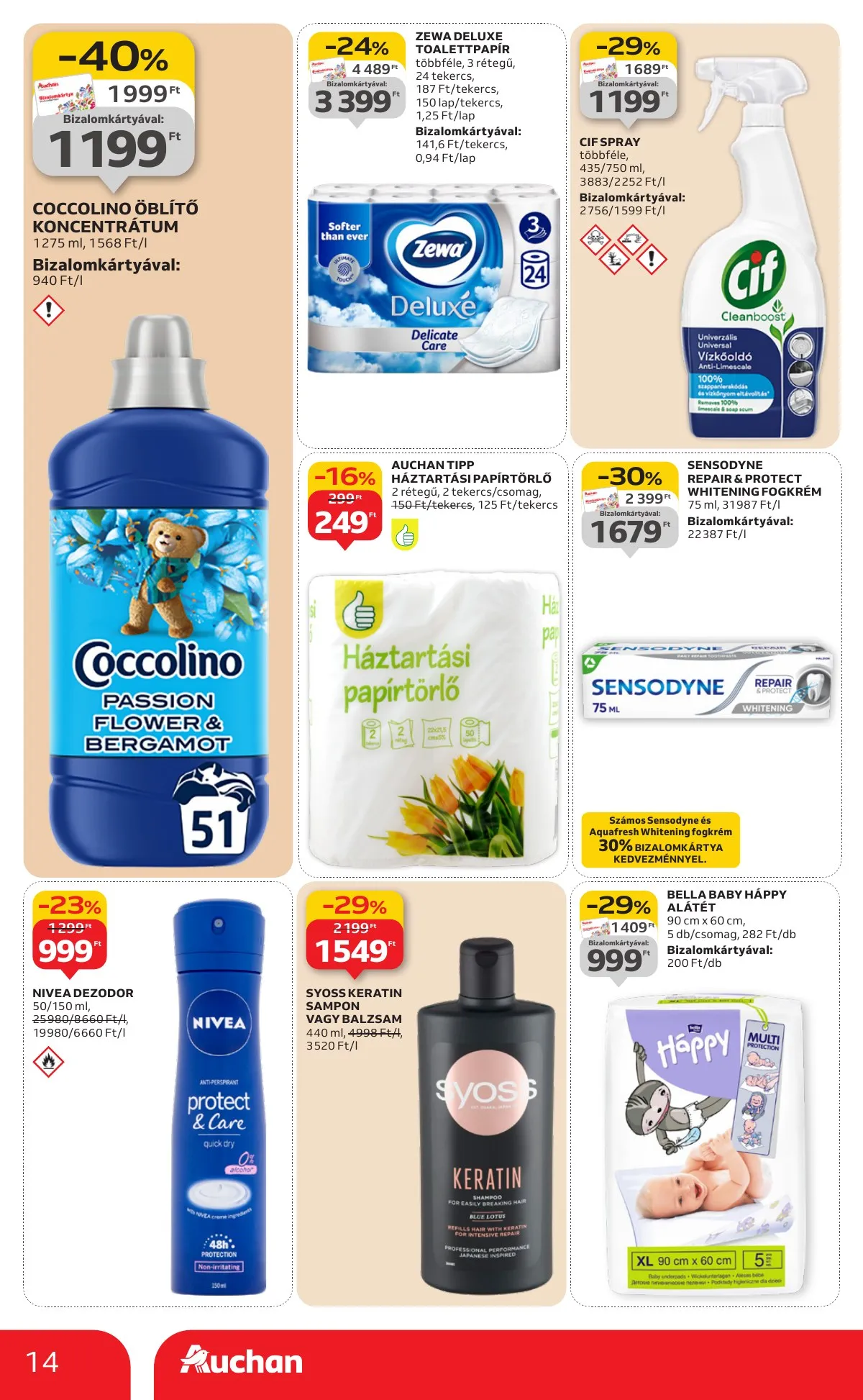 Auchan akciós újság Szupermarket 01.08–01.14 – 14. oldal
