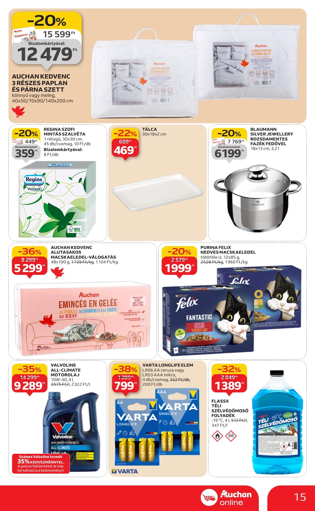 Auchan akciós újság Szupermarket 01.08–01.14 – 15. oldal