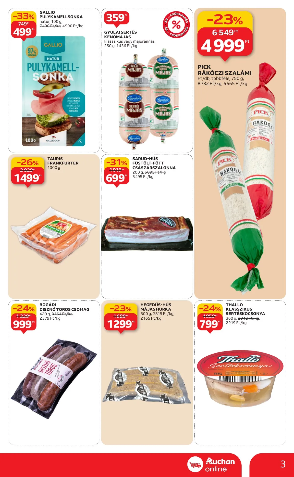 Auchan akciós újság Szupermarket 01.08–01.14 – 3. oldal