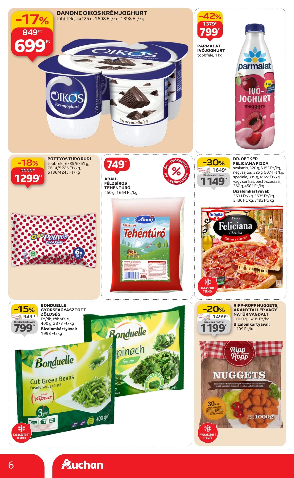 Auchan akciós újság Szupermarket 01.08–01.14 – 6. oldal