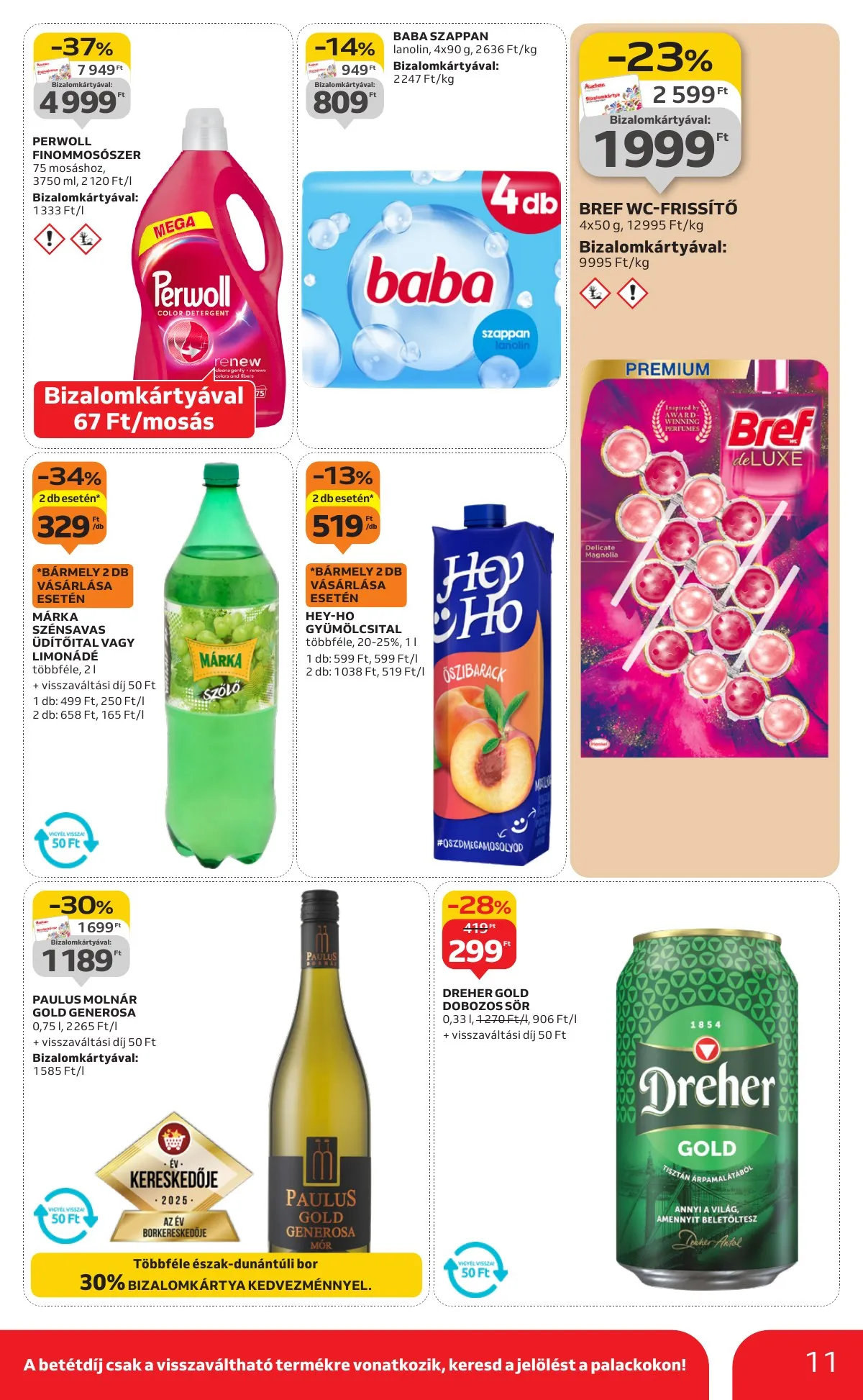 Auchan akciós újság Szupermarket 01.15–01.21 – 11. oldal