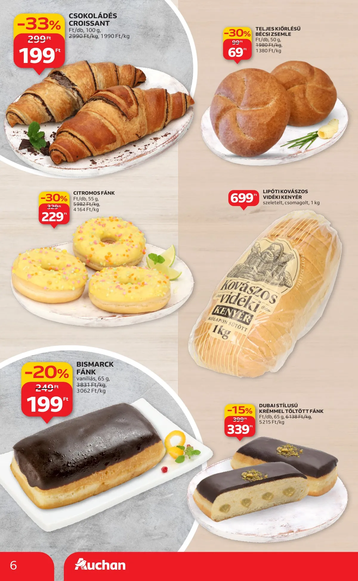 Auchan akciós újság Szupermarket 01.15–01.21 – 6. oldal