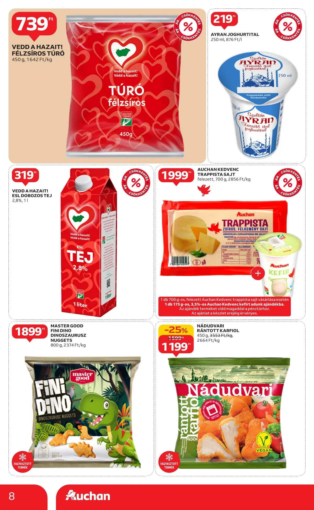 Auchan akciós újság Szupermarket 01.15–01.21 – 8. oldal