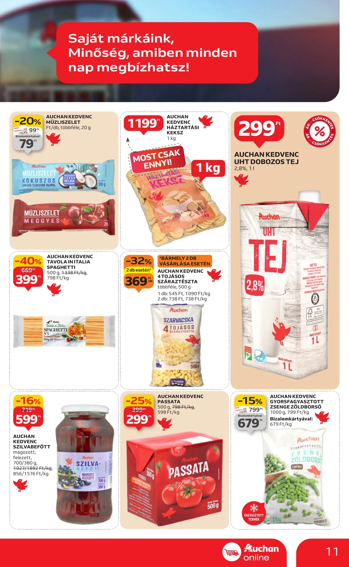 Auchan akciós újság Szupermarket 01.22–01.28 – 11. oldal