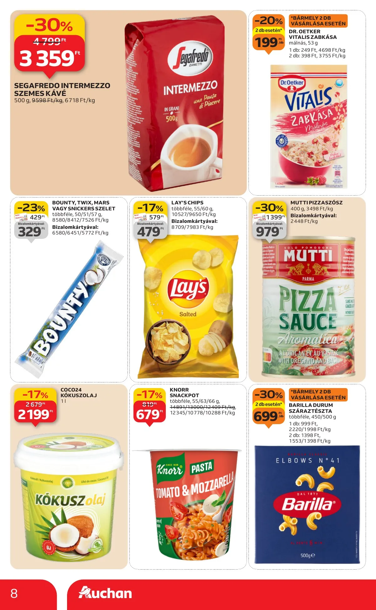 Auchan akciós újság Szupermarket 01.22–01.28 – 8. oldal